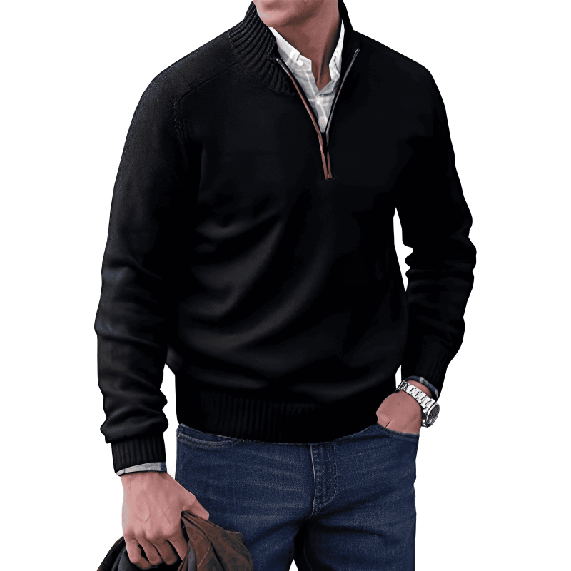 Noah™ | Cashmere Sweater with Zipper