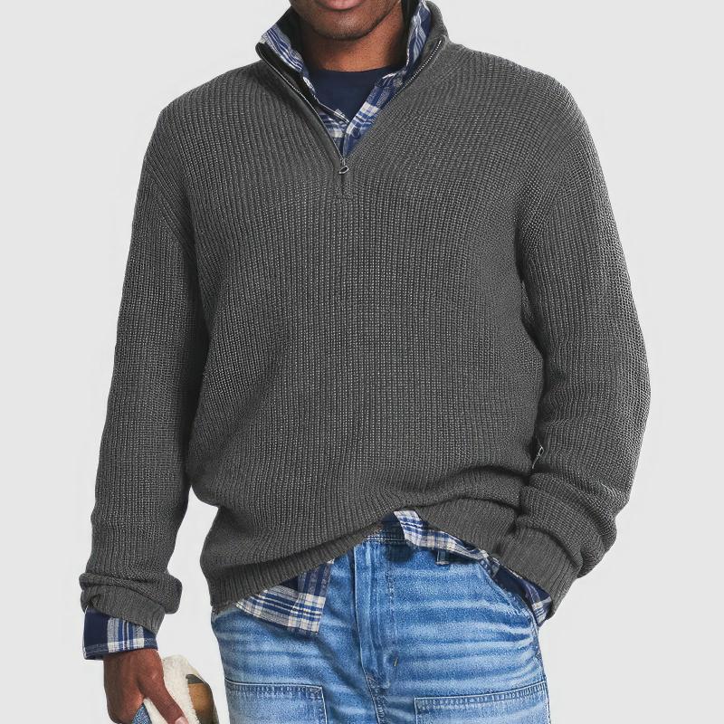 Finn™ | Zip Collar Knit Sweater